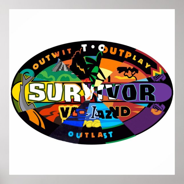 Poster Logos de survivant fusionnés (Devant)