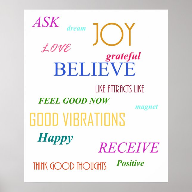 POSTER "LOI D'ATTRACTION" (Devant)