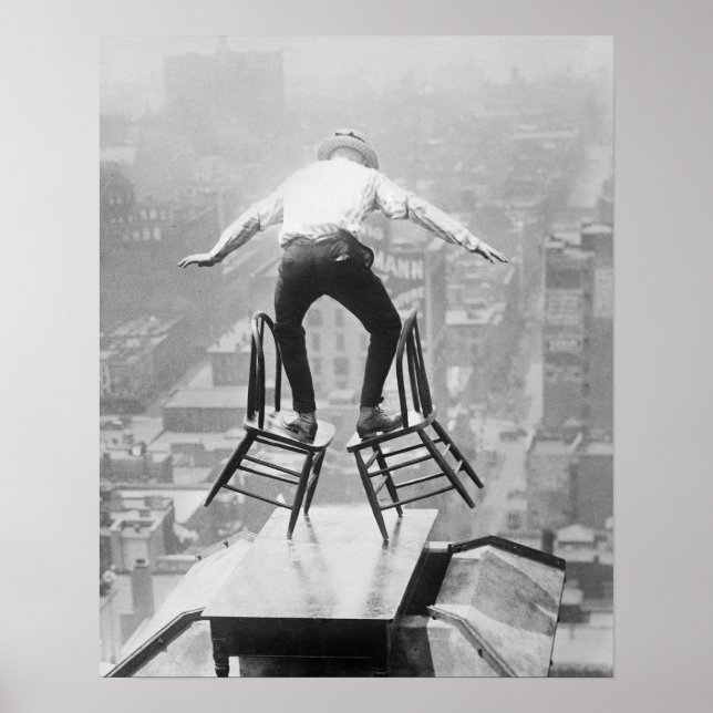 Poster Loi de 1910 sur l'équilibre des toits. Photo vinta (Devant)