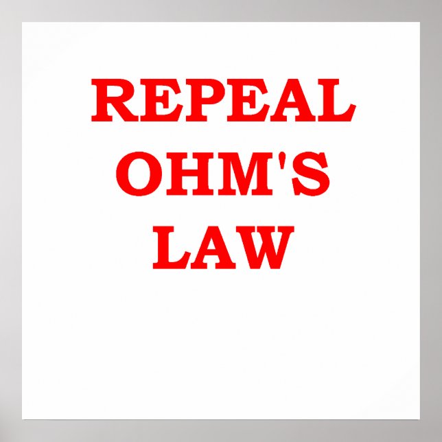 Poster loi de ohm (Devant)