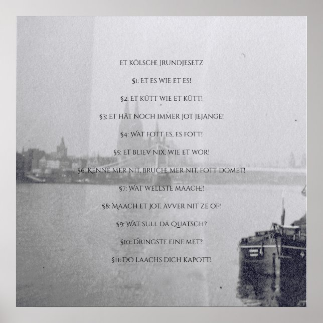 Poster Loi fondamentale de Cologne - Cologne - Cologne -  (Devant)