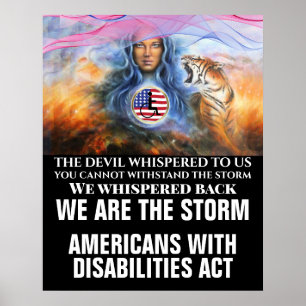POSTER LOI SUR LES AMÉRICAINS HANDICAPÉS