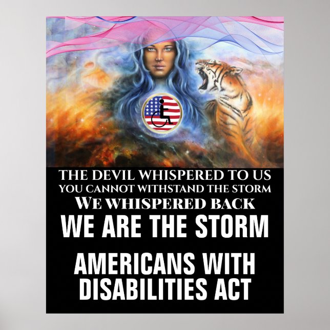 POSTER LOI SUR LES AMÉRICAINS HANDICAPÉS (Devant)