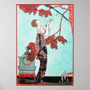 POSTER L'OISEAU VOLONTAIRE, DESIGNER DE MODE BEAUTÉ