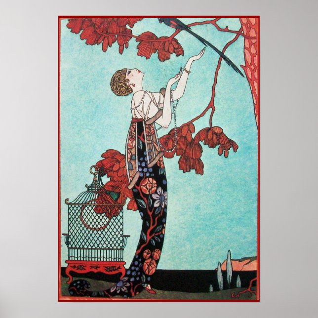 POSTER L'OISEAU VOLONTAIRE, DESIGNER DE MODE BEAUTÉ (Devant)