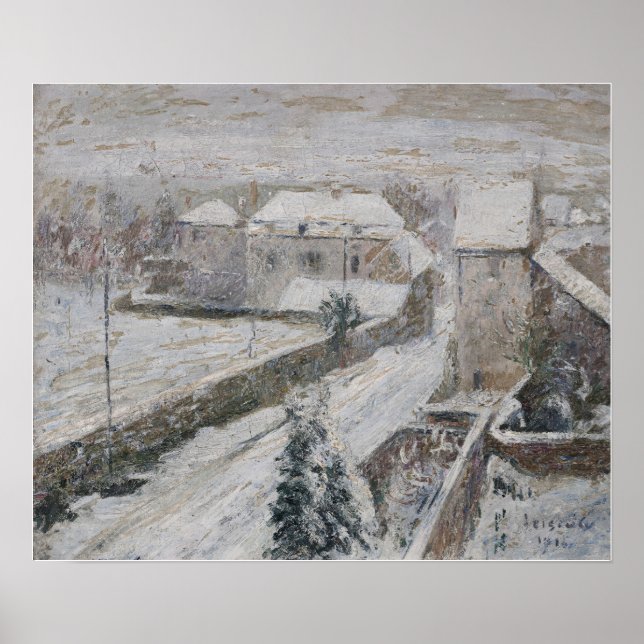 Poster Loiseau - Vue Du Sentier Sous La Neige 1916 (Devant)