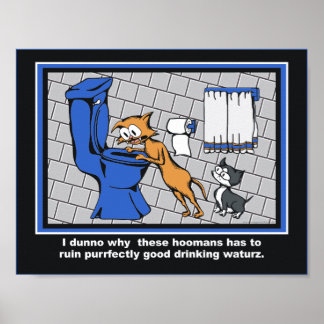 Poster Loki "Toilet Trouble" Bain Print