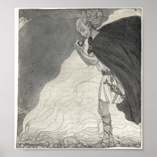 Poster Loki trouve le coeur de Gullveig - John Bauer