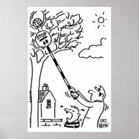 Lollipop Man Secourt Ball From Tree