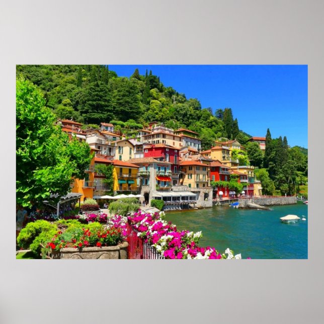 Poster Lombardie Italie Côme Lac Europe (Devant)