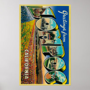 Poster Lompoc, la Californie - grandes scènes de lettre