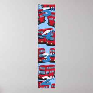 Poster London Bus Growth chart.