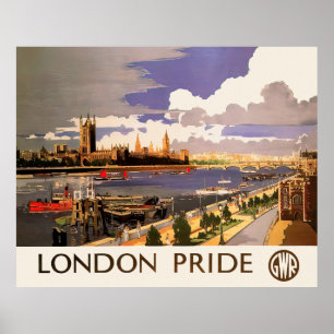 Poster London Pride Vintage voyage Wall Art