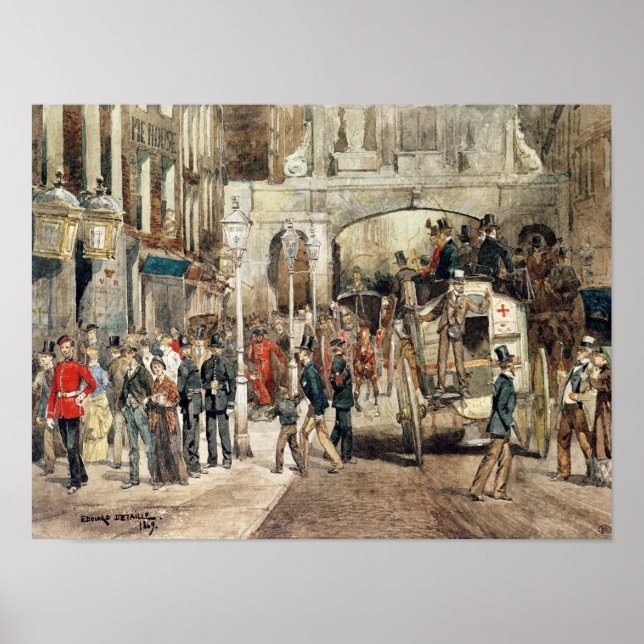 Poster London Street, 1869 (Devant)