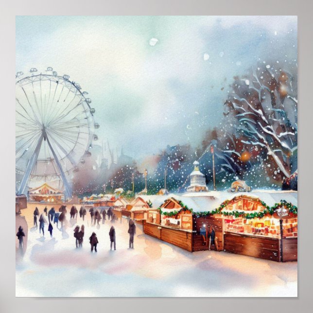 Poster London-Winter Wonderland à Hyde Park (C), (Devant)