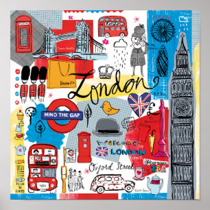Poster Londres, Angleterre
