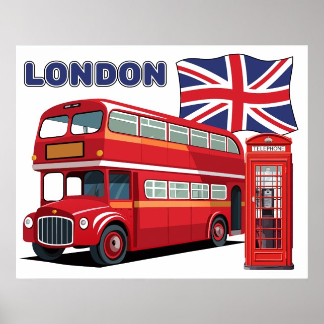Poster Londres Angleterre (Devant)