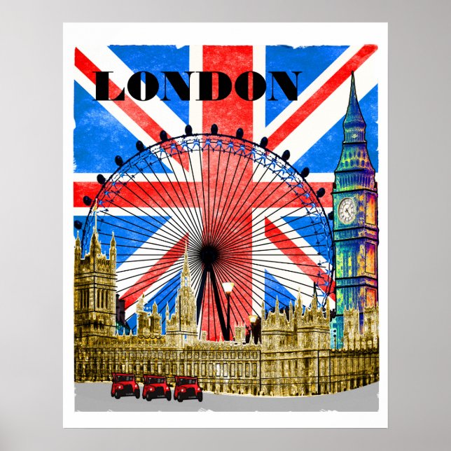 Poster Londres Angleterre Big Ben (Devant)