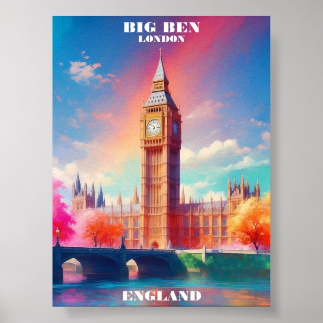 Poster Londres Big Ben Angleterre (Devant)