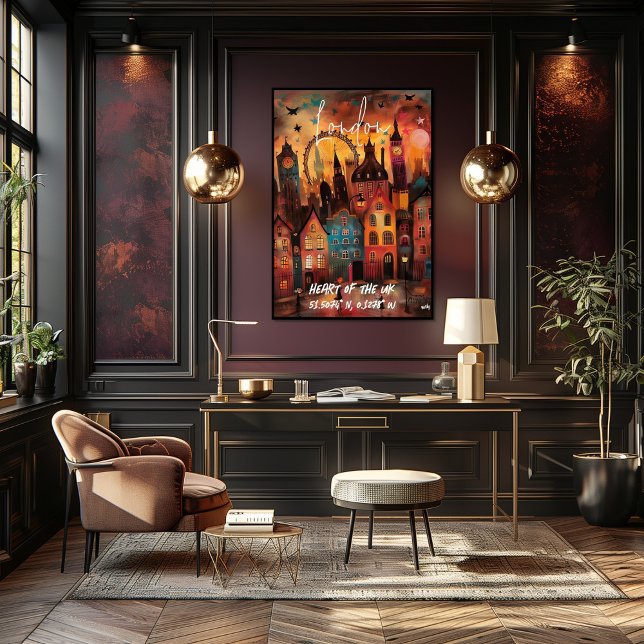 Poster Londres: Corazón del Reino Unido (Créateur téléchargé)