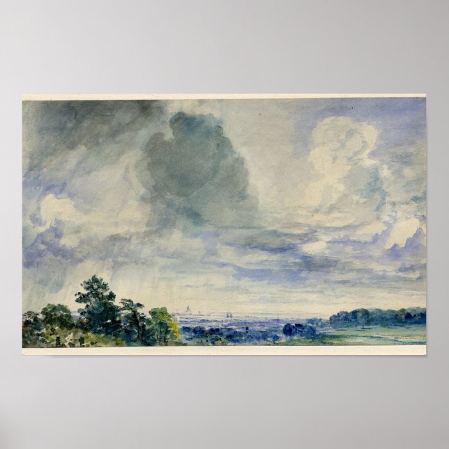 Poster Londres de Hampstead Heath (John Constable) (Devant)