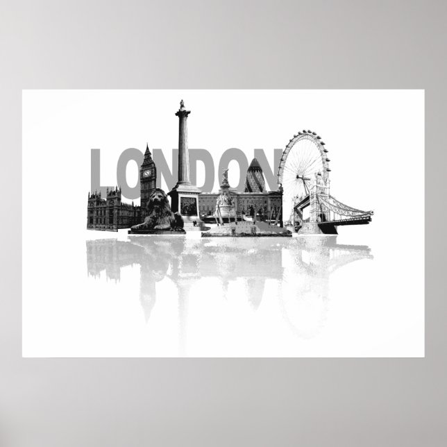 Poster Londres Skyline (Devant)
