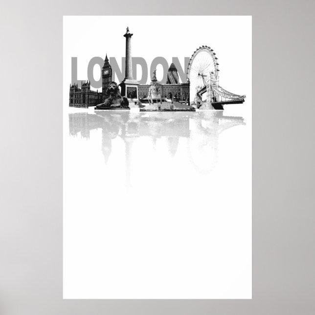 Poster Londres Skyline (Devant)