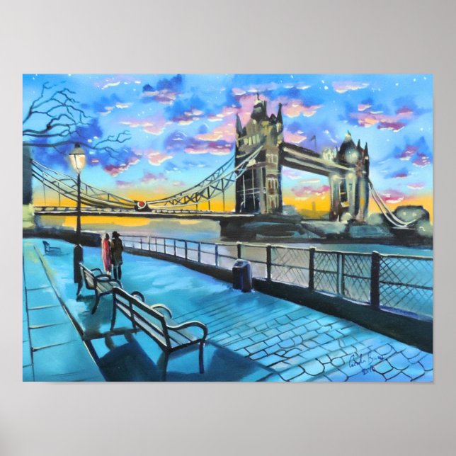 Poster Londres Thames (Devant)