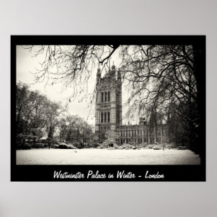 Poster Londres - Westminster en hiver n°2 (Affiche)