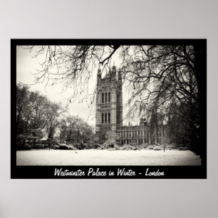 Poster Londres - Westminster en hiver n° 2 (affiche)