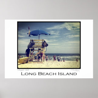 Poster Long Beach Island Lifeguard Stand