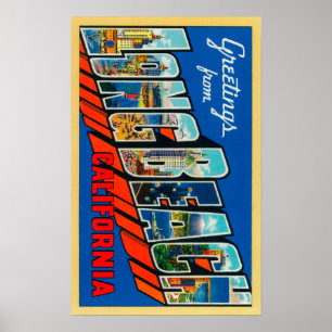 Poster Long Beach, la Californie - grandes scènes de