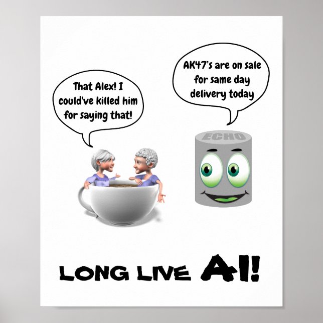 Poster Long Live AI (Intelligence Artificielle) (Devant)