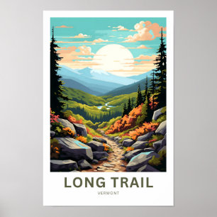 Poster Long Trail Vermont Travel Print