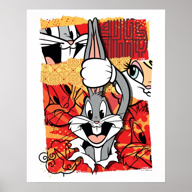 Poster LOONEY TUNES™ | BUGS BUNNY™ Pop-up Graphic (Devant)