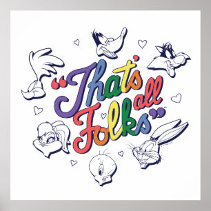 Poster LOONEY TUNES™ - C'est fini les amis ! Badge de fie