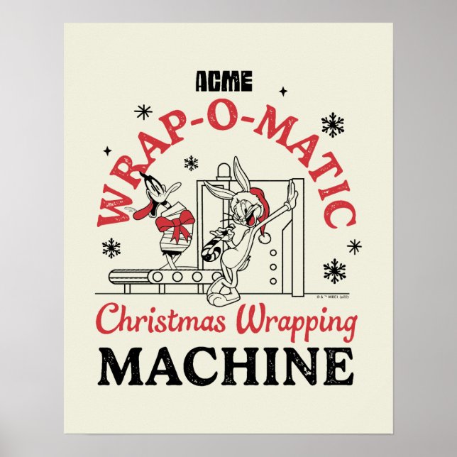 Poster LOONEY TUNES™ | Machine à envelopper ACME-O-Matic (Devant)