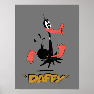 Poster LOONEY TUNES™ Rires rétro   DAFFY DUCK™