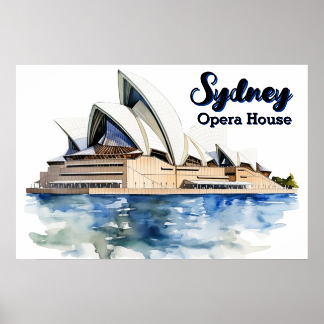 Poster L'Opéra de Sydney : Élégance emblématique du port (Devant)