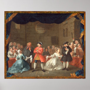 Poster L'opéra du mendiant William Hogarth Art