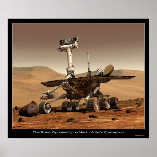 Poster L'opportunité de Rover sur Mars