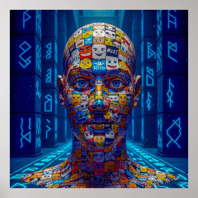 Poster L'Oracle Data : Démasquer l'illusion de l'IA (Devant)