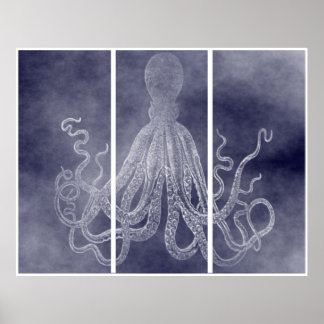 Poster Lord Bodner Triptyque En Violet