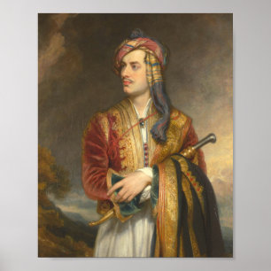 Poster Lord Byron En Robe Albanaise Pendant La Guerre Gre