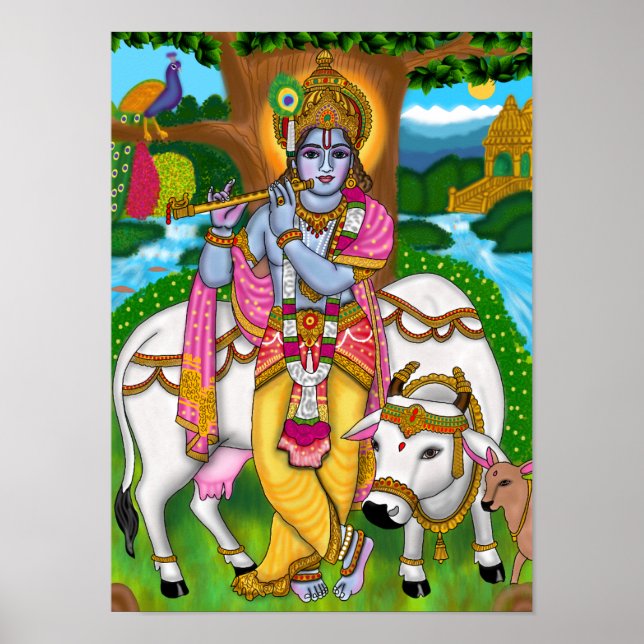 Poster Lord Krishna (Devant)