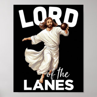 Poster Lord Lanes Funny Christian Christ Gutter Bowling L