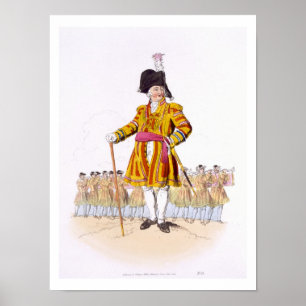 Poster Lord Mayor, from 'Costume of Great Britain', publi