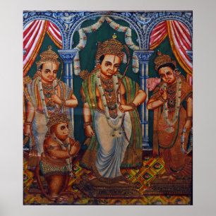 Poster Lord Rama, Sita, lakshmanna, Hunuman.DSC_7577