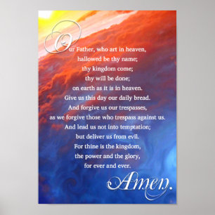 Poster Lords Prière chrétienne Inspiration spirituelle