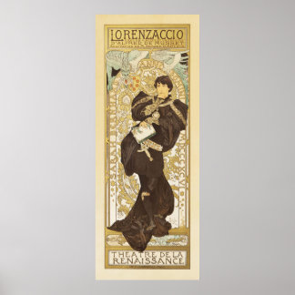 Poster Lorenzaccio par Alphonse Mucha